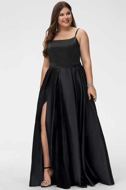 Robe De Bal Satin Noir - gallery 4