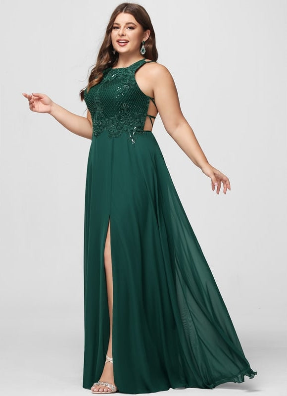 Robe De Bal Fluide Ornée - gallery 7