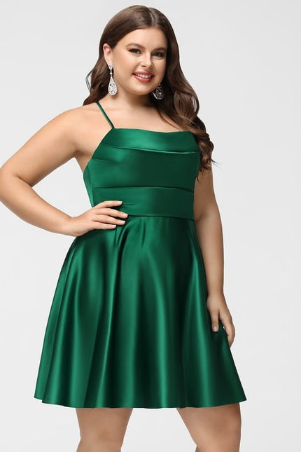 Robe De Bal Éclat Vert Satiné - gallery 9