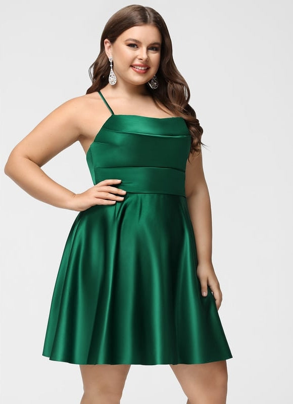 Robe De Bal Éclat Vert Satiné - gallery 9