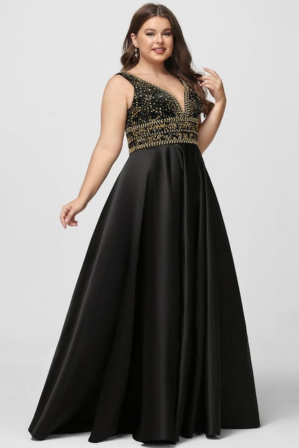 Robe De Bal Satinée Verte - gallery 9