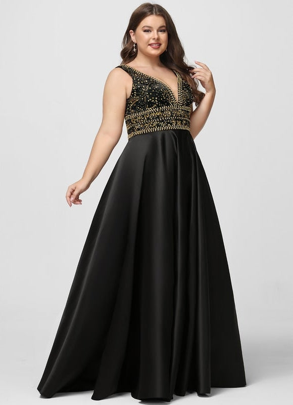 Robe De Bal Satinée Verte - gallery 9