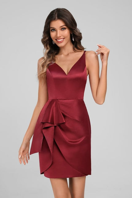 Robe De Bal Bordeau Chic