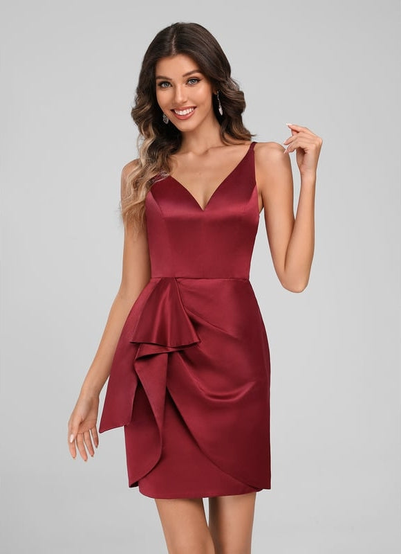 Robe De Bal Bordeau Chic