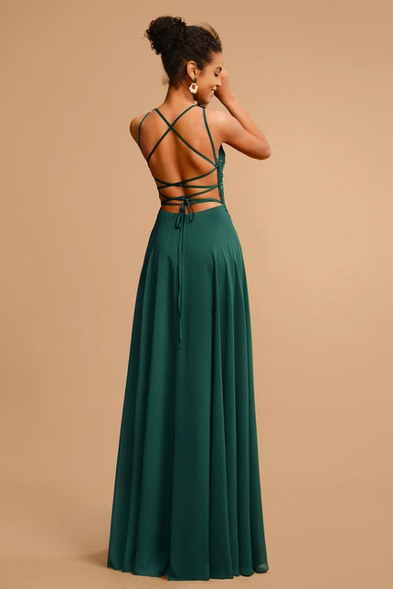 Robe De Bal Fluide Ornée - gallery 2