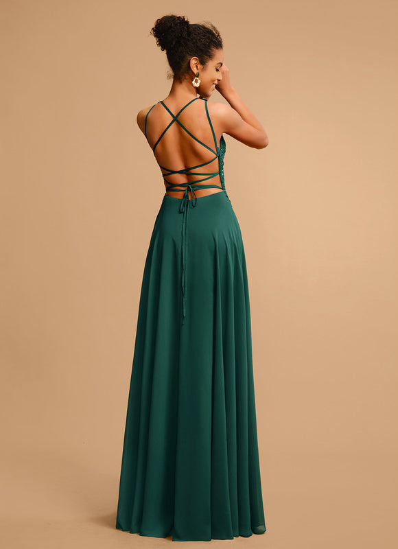 Robe De Bal Fluide Ornée - gallery 2