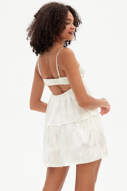 Robe De Bal À Volants Crème - gallery 3