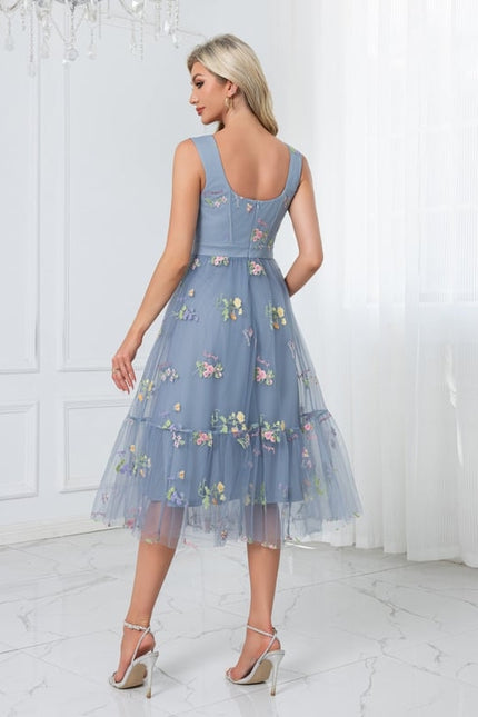 Robe De Bal Émeraude Florale - gallery 7