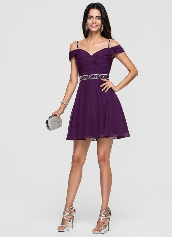Robe De Bal Courte Étoilée - gallery 3