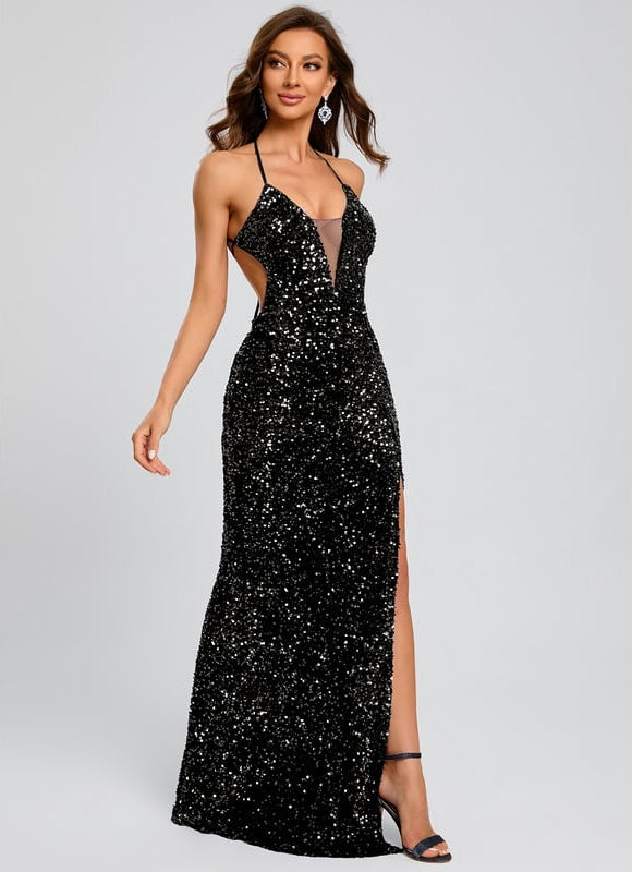 Robe De Bal Sirène Scintillante - gallery 2