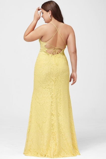 Robe De Bal Jaune Floral - gallery 9