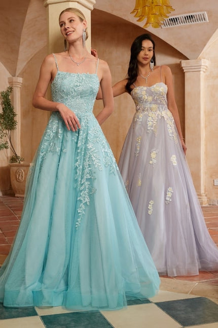 Robe De Bal Tulle Aquatique - gallery 5