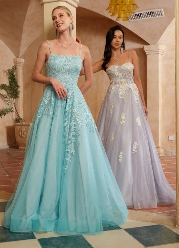 Robe De Bal Tulle Aquatique - gallery 5