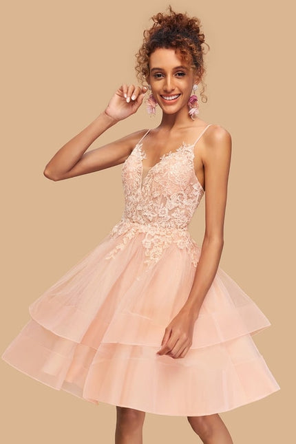 Robe De Bal Courte Tulle Brodée - gallery 3