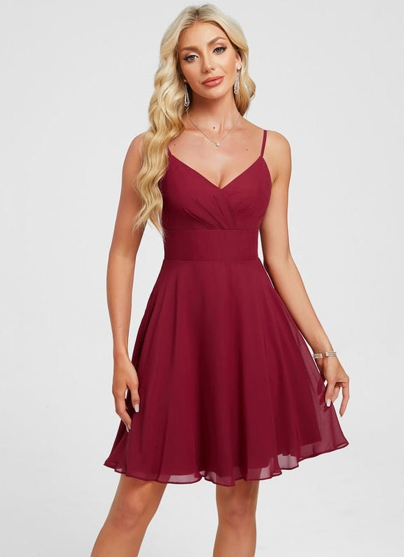 Robe De Bal Col V Fluide - gallery 1