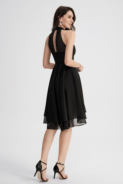Robe De Bal Noir Flottante - gallery 3