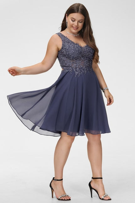 Robe De Bal Bleu Poudré Chic - gallery 9