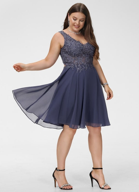 Robe De Bal Bleu Poudré Chic - gallery 9