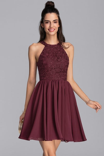 Robe De Bal À Volants Marine - gallery 1