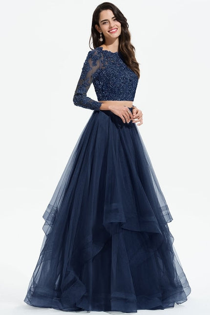 Robe De Bal De Bal Rose Ornée - gallery 3