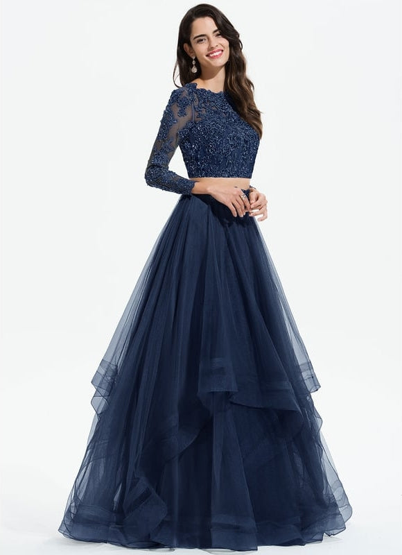 Robe De Bal De Bal Rose Ornée - gallery 3