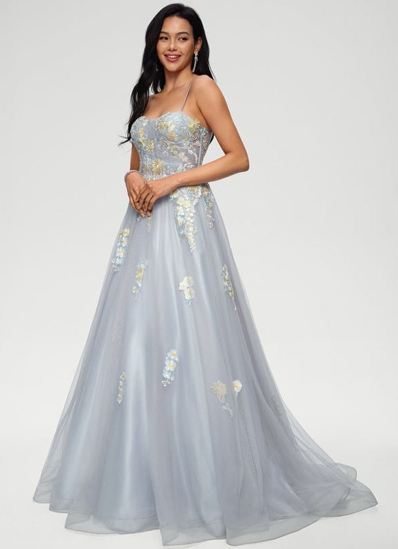 Robe De Bal Tulle Embellie - gallery 2