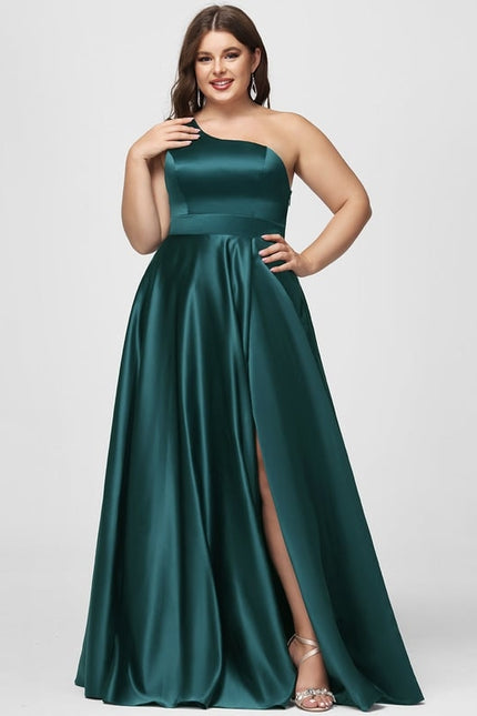 Robe De Bal Satin Émeraude Chic - gallery 6