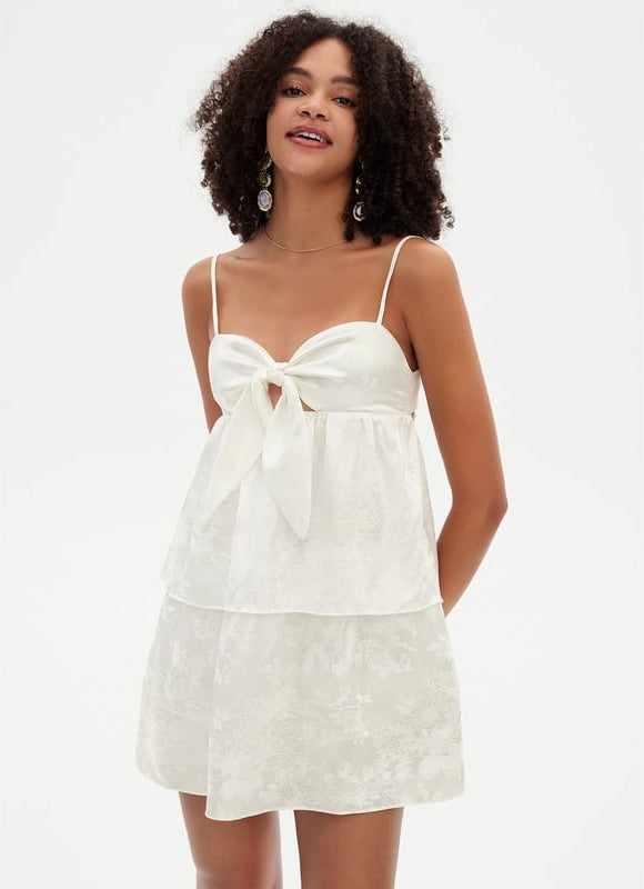Robe De Bal À Volants Crème - gallery 4