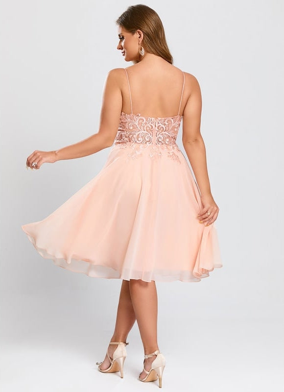 Robe De Bal Saumon Délicate - gallery 7