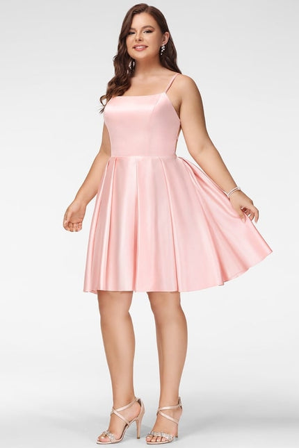 Robe De Bal Satinée À Bretelles - gallery 8