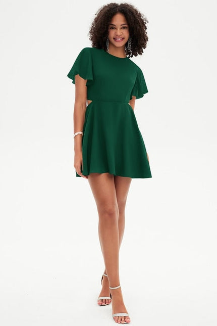 Robe De Bal Verte Fluide