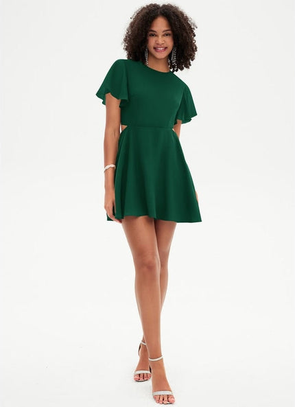 Robe De Bal Verte Fluide
