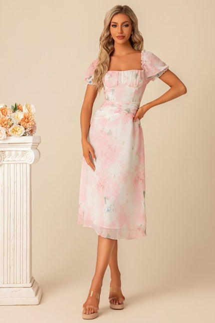 Robe De Bal Florale Pastel - gallery 6