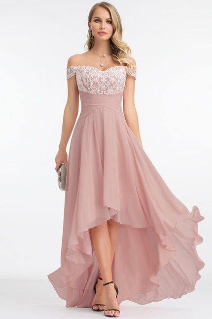 Robe De Bal Asymétrique Brodée - gallery 2