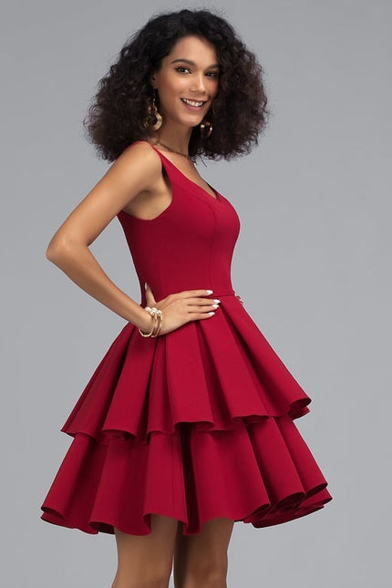 Robe De Bal Rouge Vibrant - gallery 3