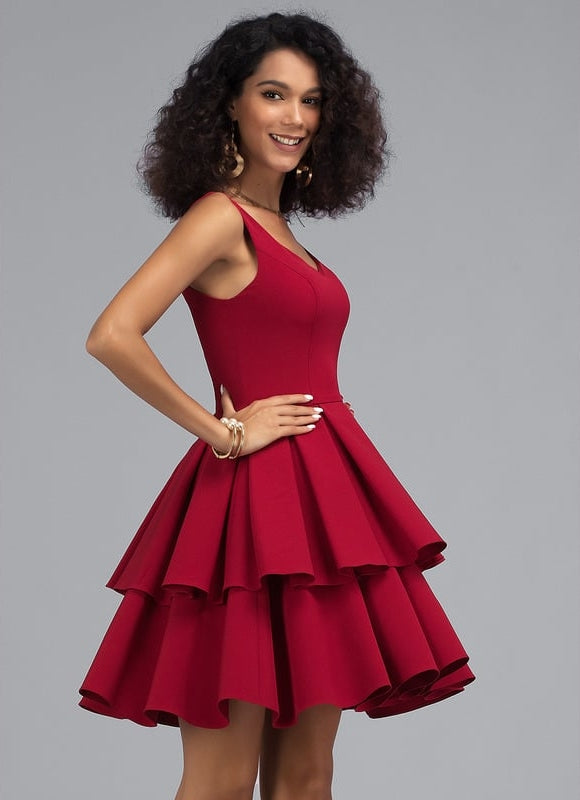 Robe De Bal Rouge Vibrant - gallery 3