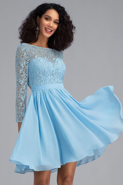 Robe De Bal À Volants Marine - gallery 1