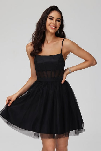 Robe De Bal Tulle Courte - gallery 1