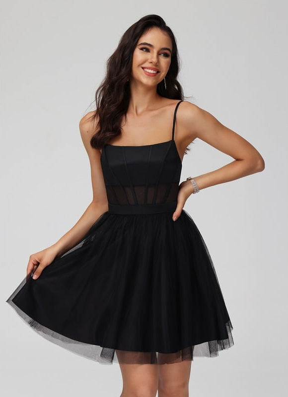 Robe De Bal Tulle Courte - gallery 1