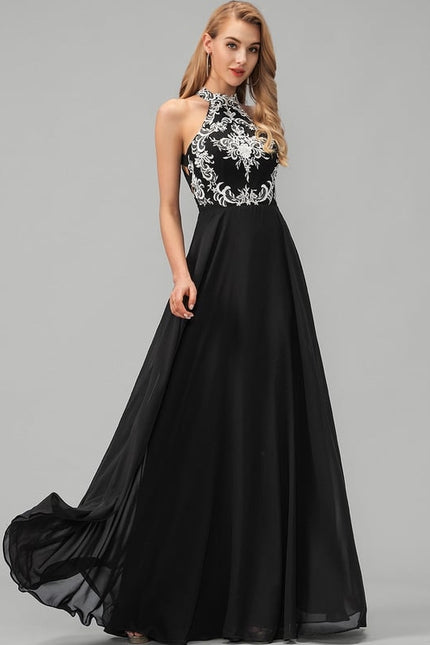 Robe De Bal Fluide Bleue - gallery 1