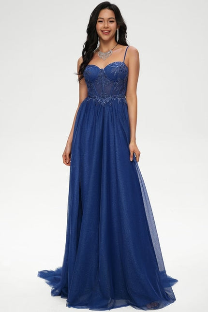 Robe De Bal Scintillante Évasée - gallery 1