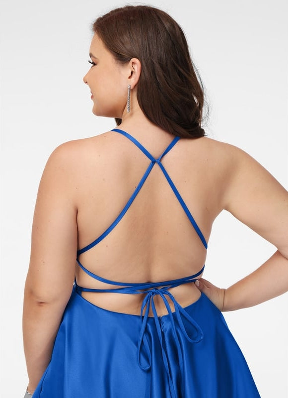 Robe De Bal Rose Satinée - gallery 6