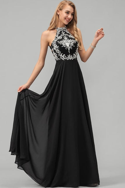 Robe De Bal Fluide Bleue - gallery 3