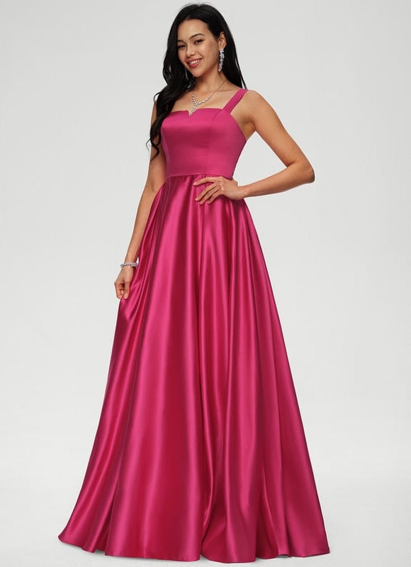 Robe De Bal Fluide Argentée - gallery 2