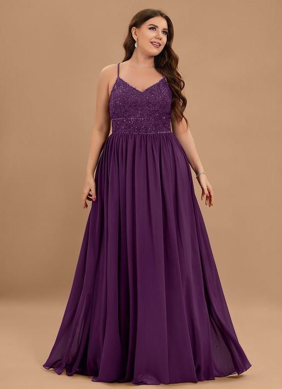 Robe De Bal Violette Brodée - gallery 9