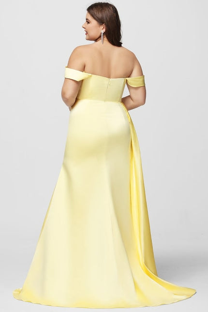 Robe De Bal Satinée Carmin - gallery 7