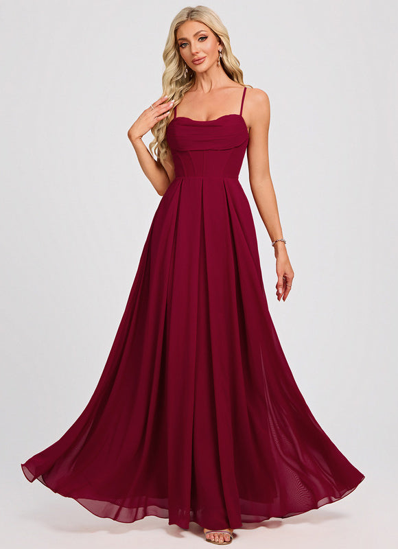 Robe De Bal Longue Bordeaux