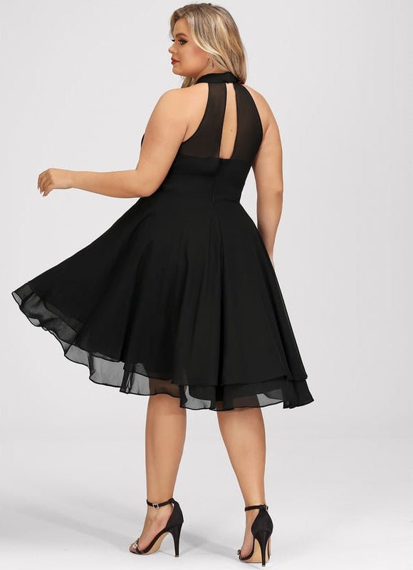 Robe De Bal Noir Flottante - gallery 8