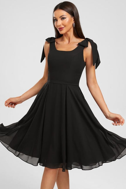 Robe De Bal Noire Fluide - gallery 3