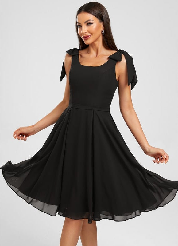 Robe De Bal Noire Fluide - gallery 3